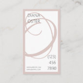 モダンインテリアデザイナー名刺 名刺 (裏面)