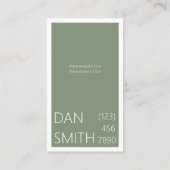 モダンインテリアデザイナ名刺 名刺 (裏面)