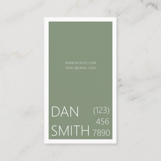 モダンインテリアデザイナ名刺 名刺 (裏面)