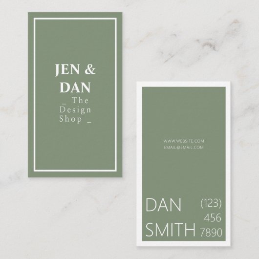 モダンインテリアデザイナ名刺 名刺 (正面/裏面)