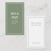 モダンインテリアデザイナ名刺 名刺 (正面/裏面)