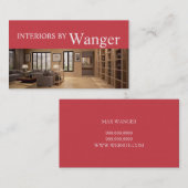 モダンインテリアデザイナ名刺 名刺 (正面/裏面)