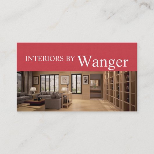 モダンインテリアデザイナ名刺 名刺 (正面)