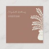 モダンインテリアデザイ連絡ザー スクエア名刺 (正面)