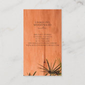 モダンインテリア不動産仲介業者実在エテート 名刺 (裏面)