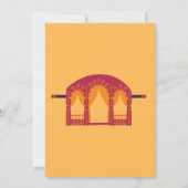 モダンインディアン結婚式招待状 招待状 (裏面)