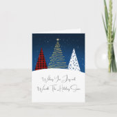 モダンウィンターハッピーホリデイツリーズ シーズンカード (正面)