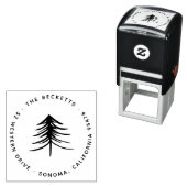 モダンウィンターパインツリー差出人住所 セルフインキングスタンプ (インサイチュ)