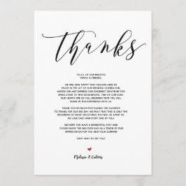 モダンウェディングのお礼とスケジュールカード v9 招待状