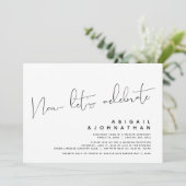 モダンウェディングエロープメント、さあお祝いしよう 招待状 (スタンド正面)