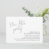 モダンウェディングエロープメント、今からパーティーしよう 招待状 (スタンド正面)