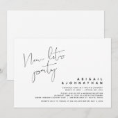 モダンウェディングエロープメント、今からパーティーしよう 招待状 (正面/裏面)