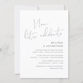 モダンウェディングエロープメント、今こそお祝いを 招待状