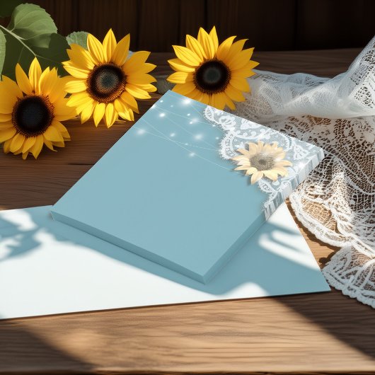 モダンウェディングシャワーレースひまわりストリングライト ポストイット