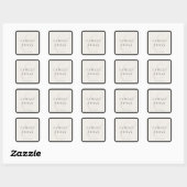 モダンウェディングスクエアシール スクエアシール (シート)