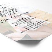 モダンウェディングフォトオーバーレイエレガントプログラム ポスター (角)