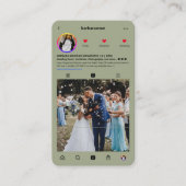 モダンウェディングプランナー開催者Instagram Sage 名刺 (正面)