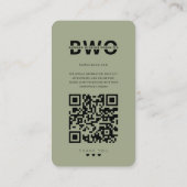 モダンウェディングプランナー開催者Instagram Sage 名刺 (裏面)