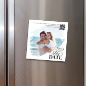 モダンウェディングマグネット式フォト「Save the Date」