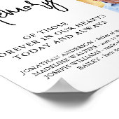 モダンウェディングメモリアルパーソナライズドフォトコラージュ ポスター (角)