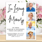 モダンウェディングメモリアルパーソナライズドフォトコラージュ ポスター