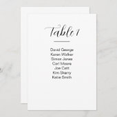 モダンウェディング席次表 テーブルナンバー (正面/裏面)