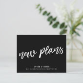 モダンウェディング延期 新計画 ポストカード (スタンド正面)