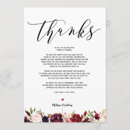 モダンウェディング感謝カード v1 招待状