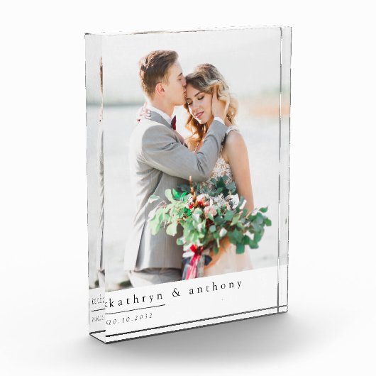 モダンウェディング記念写真ブロック フォトブロック (左)