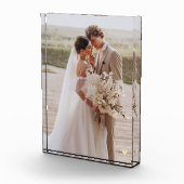 モダンウェディング イエローハート 記念 フォトブロック (右)