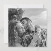 モダンウェディング・セーブ・ザ・デート　幾何学的なハートの写真 セーブザデート (裏面)