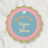 モダンウェディング ダイジー カラフル サンクス フェイバータグ (裏面)