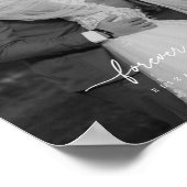 モダンウェディング 'Forever Yours' カップル写真 ポスター (角)