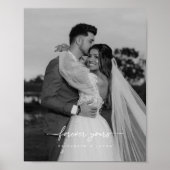 モダンウェディング 'Forever Yours' カップル写真 ポスター (正面)