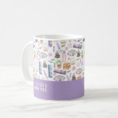 モダンウォーターカラーボホ禅ヨガの美しいデザイン コーヒーマグカップ (正面左)