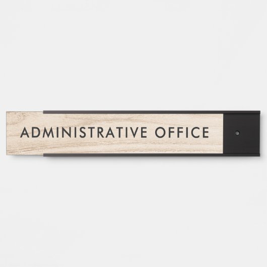 モダンウッドデザインプロフェッショナルプレート管理オフィス サインプレート (正面)