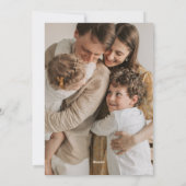 モダンウッドランドスカンジナビアクリスマス シーズンカード (裏面)