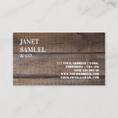 モダンウッ素朴ドプロフェッショナルカスタム 名刺 (正面)