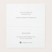 モダンウマ科のカイロプラクター 名刺 (内部フラット)