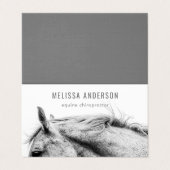 モダンウマ科のカイロプラクター 名刺 (外部フラット)