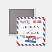 モダンエアメールウェディングコレクション マグネット (正面/裏面)