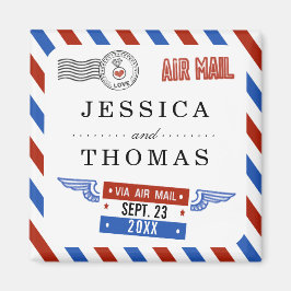 モダンエアメールウェディングコレクション マグネット