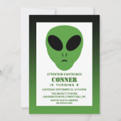 モダンエイリアンAny Age誕生日 招待状 (正面)