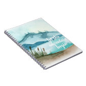 モダンエキゾチックなピンクレッツフラミンゴの水彩 ノートブック (右側)