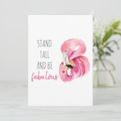 モダンエキゾチックスタンドタール アンド ビー ファビュラス フラミンゴ シーズンカード (スタンド正面)