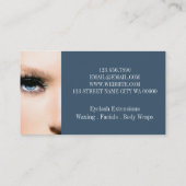 モダンエステティシャンサロンスパ化粧アーティストカード 名刺 (裏面)