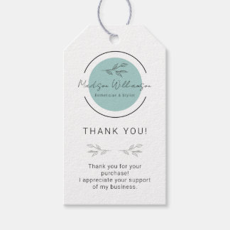 モダンエステティシャンスタイリストスパお客様ありがとうございます ギフトタグ