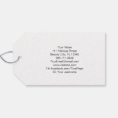 モダンエステティシャンスタイリストスパシエレガントックフローラ ギフトタグ (裏面横)