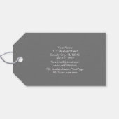 モダンエステティシャンスタイリストスパシエレガントックフローラ ギフトタグ (裏面横)