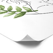 モダンエステティシャンスタイリストスパシエレガントックフローラ ポスター (角)